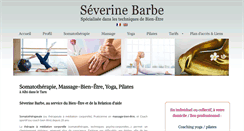 Desktop Screenshot of massage-bien-etre-severine.fr