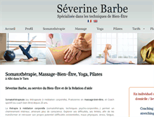 Tablet Screenshot of massage-bien-etre-severine.fr